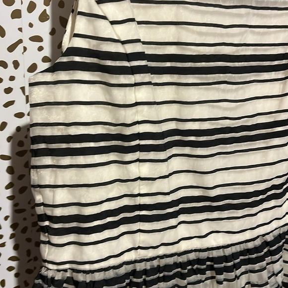 Ralph Lauren navy and light cream striped girls dress - Picture 3 of 7